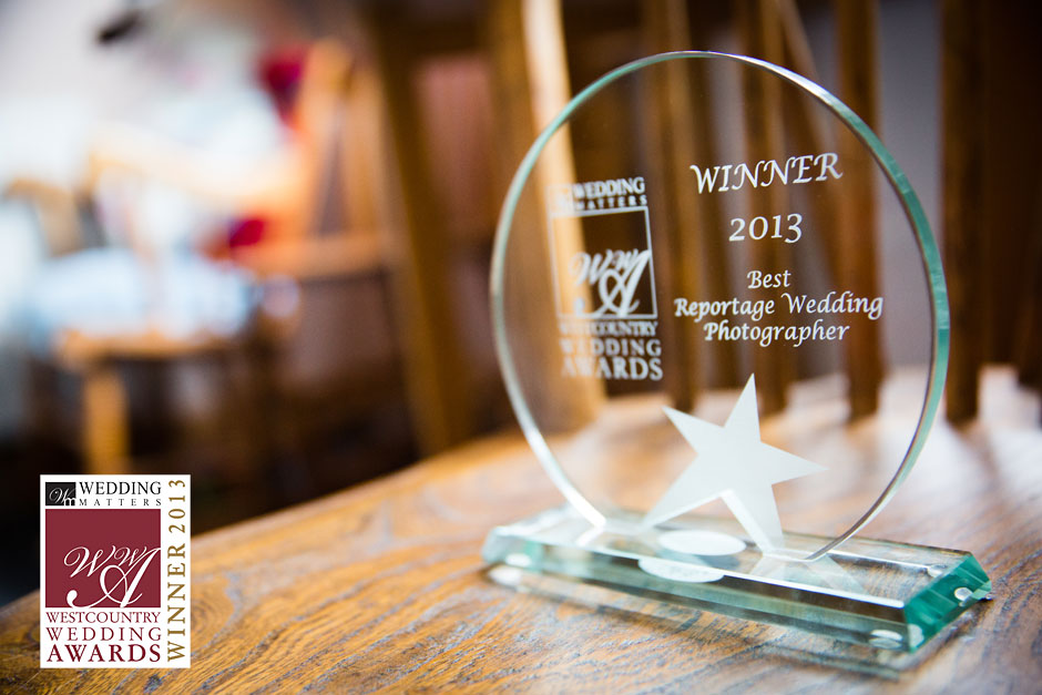 Best Reportage Wedding Photographer in Cornwall and Devon - Westcountry Wedding Award