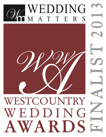 Finalist in the Westcountry Wedding Awards 2013!