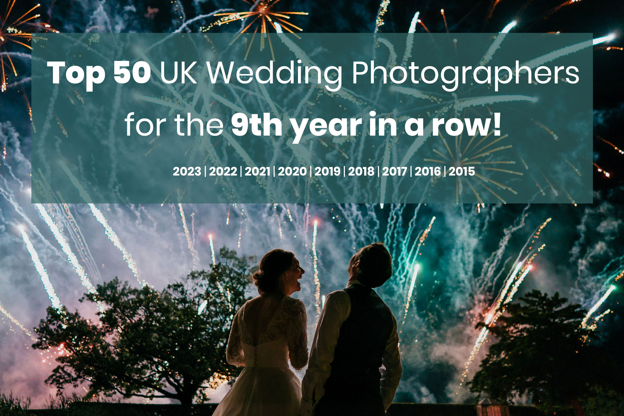 Top 50 UK wedding photographers 9th year in a row